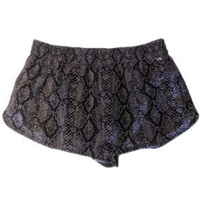 DSG charcoal & black snakeskin print running shorts, built in underwear L